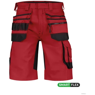 Dassy Stretch-Arbeitsshorts Trix 250083 PESCO41 Gr. 42 rot/schwarz