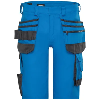 Dassy Stretch-Arbeitsshorts Trix Next 250114 PESCORE41 Gr. 48 azurblau/anthrazit