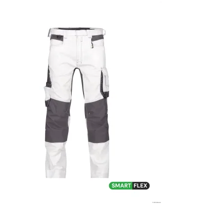 Dassy Stretch-Malerhose Dynax PESCO41 201019 Gr. 48-PLUS weiß/anthrazitgrau