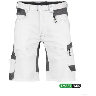 Dassy Stretch-Malershorts Axis 250090 PESCO41 Gr. 44 weiß/anthrazitgrau