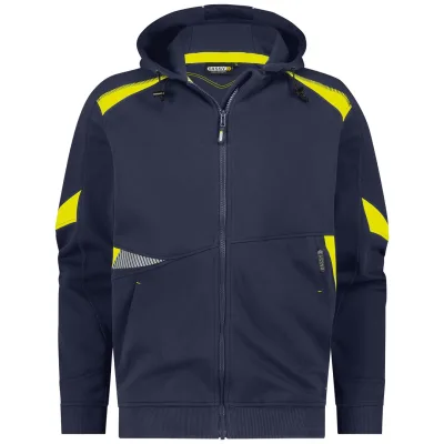 Dassy Sweatshirt Santos STANDARD 300526 Gr. 3XL nachtblau/neongelb