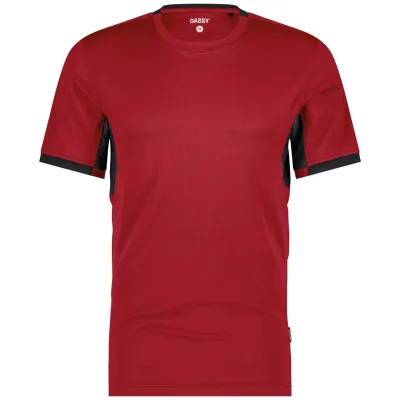 Dassy T-Shirt Nexus Next 710078 PESRE04 Gr. 2XL rot/schwarz