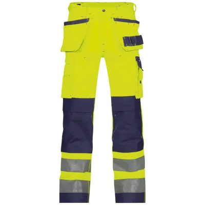 Dassy Warnschutz Arbeitshose GLASGOW PESCO74 Gr. 52 neongelb/dunkelblau