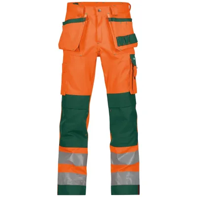 Dassy Warnschutz Arbeitshose GLASGOW PESCO74 Gr. 60 neonorange/flaschengrün