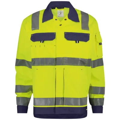 Dassy Warnschutz Arbeitsjacke Dusseldorf PESCO70 Gr. 2XL neongelb/dunkelblau