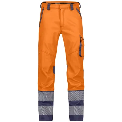 Dassy Warnschutz Bundhose Minnesota PESCOSPA76 Gr. 56-MINUS neonorange/dunkelblau