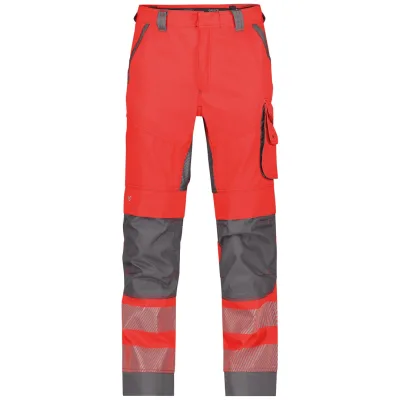 Dassy Warnschutz Bundhose Odessa PESCO70 200984 STANDARD Gr. 66 neonrot/zementgrau