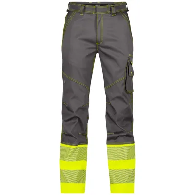 Dassy Warnschutz Bundhose Stretch Princeton PESCOSPA76 STANDARD Gr. 52 zementgrau/neongelb