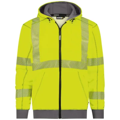 Dassy Warnschutz Kapuzensweatshirt EVANS PESCO84 Gr. 2XL neongelb/zementgrau