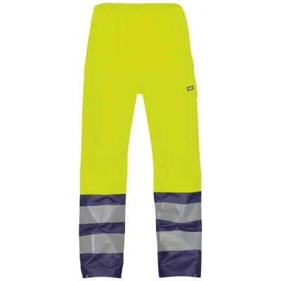 Dassy Warnschutz Regenhose SOLA PES70 Gr. L neongelb/dunkelblau