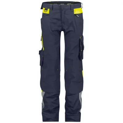 Dassy Warnschutz Stretch-Arbeitshose Women Canton PESCO41 Gr. 34 nachtblau/neongelb