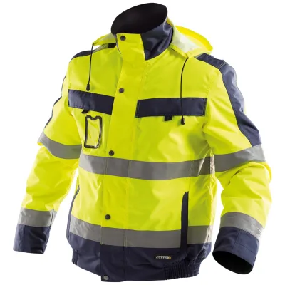 Dassy Warnschutz Winterjacke Lima Gr. 4XL neongelb/dunkelblau