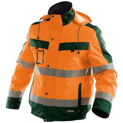 Dassy Warnschutz Winterjacke Lima Gr. 4XL neonorange/flaschengrün