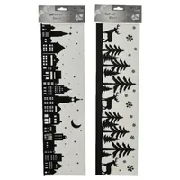 DECORIS Fensterbild Stadt, Wald 2 St./Pack.