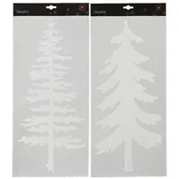 DECORIS Fensterbild Tanne 2 St./Pack.