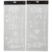 DECORIS Fensterbild Weihnachten 2 St./Pack.