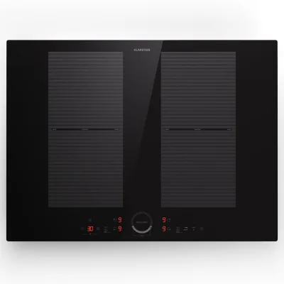 Delicatessa 70 Flex Einbaukochfeld Induktion 4 Zonen 7000W Glaskeramik Schwarz