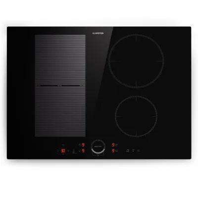 Delicatessa 70 Hybrid Einbaukochfeld Induktion 4 Zonen 7000W Glaskeramik Schwarz