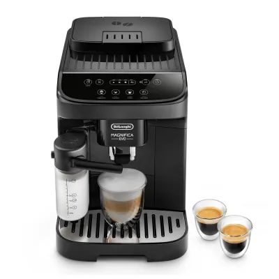 De'Longhi ECAM293.52.B MAGNIFICA Kaffeevollautomat (Kegelmahlwerk, Schwarz, 250 g, Bohnenbehälter, 1,8 l Wassertank, Milchbehälter/Milchdüse)