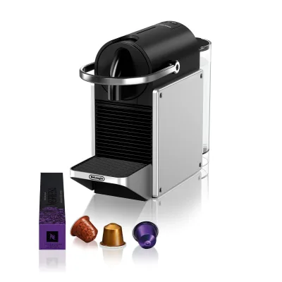 De'Longhi EN127.S PIXIE Re-Design silber Nespresso-Kapselmaschine