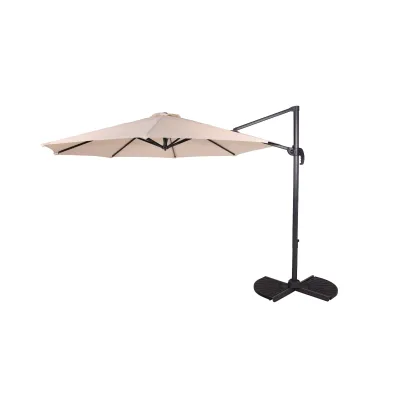 Deluxe-Ampelschirm Ø 300 cm, beige
