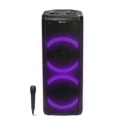 Denver BPS-352 Bluetooth Party Lautsprecher – 300W, TWS, LEDs, schwarz