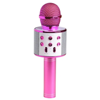 Denver KMS-20 Bluetooth Mikrofon– mit integriertem Lautsprecher, pink