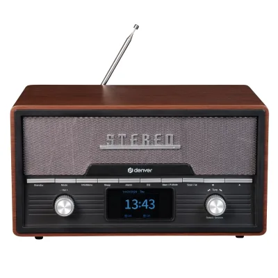 Denver MDA-525 Musikanalage–Radio, CD-Player, Bluetooth, dunkelbraun
