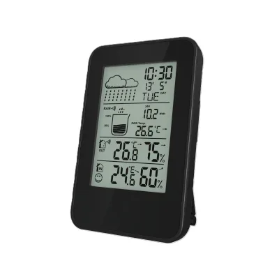 Denver WSR-560 Wetterstation– Funkuhr, Regensensor, Wetter, schwarz