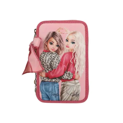 Depesche 3-Fach Federtasche LEOHEART TOPModel 7,5 x 13 x 20 cm