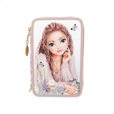 Depesche 3-Fach Federtasche SUMMER FEELING inkl. Stifte TOPModel 7,5 x 13 x 20 cm