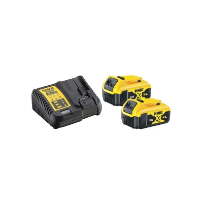 DeWalt DCB115P2 Starter-Kit Schnellladegerät + 2x Akku 5,0 Ah