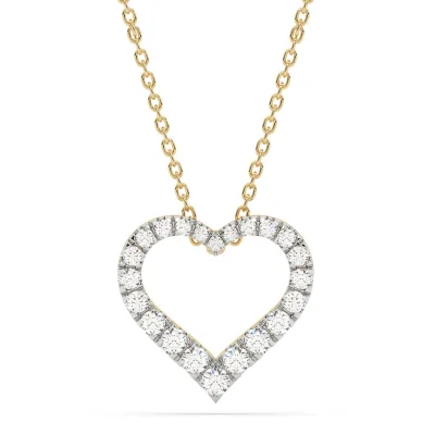 Diam Addict Halskette 585 Gelbgold mit 22 im Labor gezüchteten Diamanten