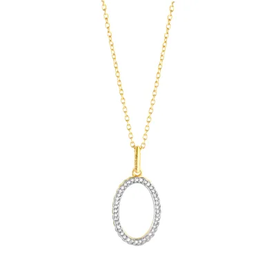Diamonds by Ellen K. Halskette Silber 925 vergoldet mit 40x Diamant zus. 0,11ct.