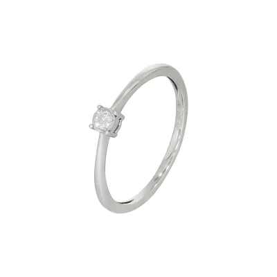 Diamonds by Ellen K. Ring 585/- Weißgold Brillant 0,066ct.
