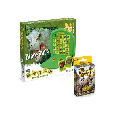 Dinosaurier Spiele 2er Set - Match + Trumpfstars