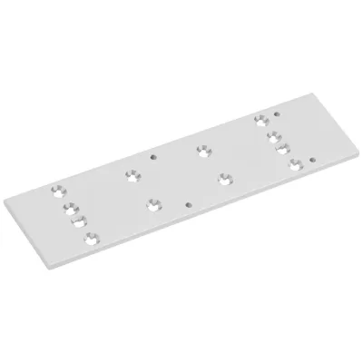 Dorma Montageplatte, für Gestänge, Kunststoff, DIN Links-Rechts, silber, lackiert