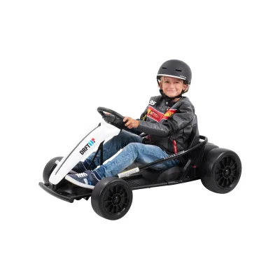 Drift-Kart SX1968, Drift-Scooter Go-Kart 700 Watt, EVA-Weichgummireifen vorne, Bremsautomatik (Weiß)