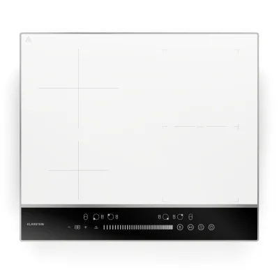 DualTone Hybrid Induktionskochfeld   Flex Zone   LED Display   Slider Control   7200 W Weiß