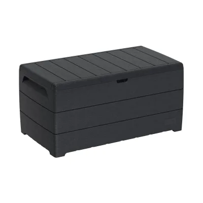 VCM Durabox Kunststoff Garten Aufbewahrungsbox Kissenbox 416 l, 130 x 70 x 63 cm