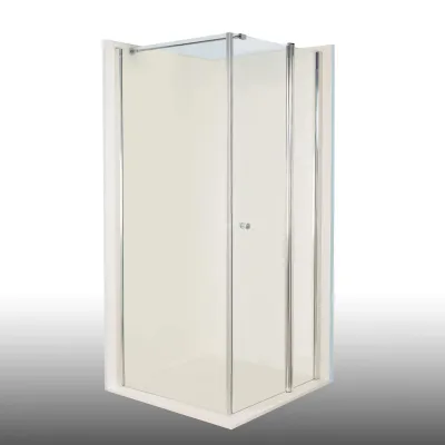 Duschkabine/ Duschabtrennung Dusbad Vital 2 Drehtür an Festteil rechts + Duschwand links (Kombination) rechts 1000mm links 1200mm