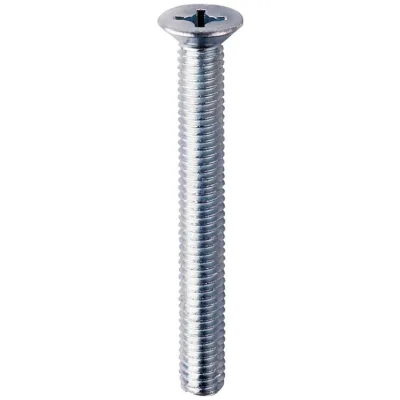 E-NORMpro DIN 965 Senkschrauben M 6 x 100,  Kreuzschlitz Phillips, Stahl verzinkt