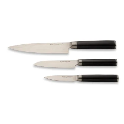 Echtwerk Damaszener Messer-Set, 3-teilig, Küchenmesser-Set