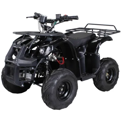 Elektro-Kinderquad S-8 Farmer, Midi-Quad mit 1000 Watt, Scheiben-/Trommelbremsen, bis 20 km/h, ab 8 (Schwarz)
