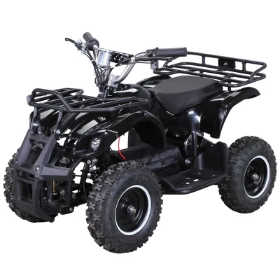 Elektro-Kinderquad Torino, 1000 Watt, Pocket-Quad mit Scheibenbremsen, 24 km/h, 3 x 12-Volt-Batterie (Schwarz)
