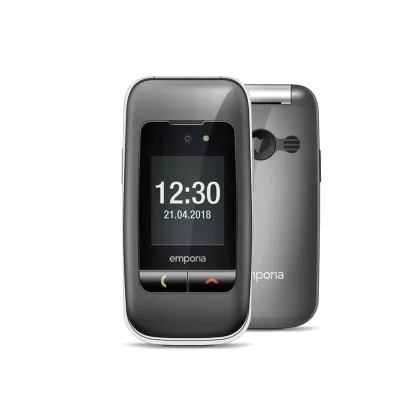 Emporia ONE 2G, Space Grey/Silber - Modell 2025 Handy (Seniorenhandy, Klapp)