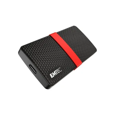 EMTEC X200 Portable SSD Power Plus 2 TB, Schwarz (USB-C 3.2 Gen 1, ECSSD2TX200)