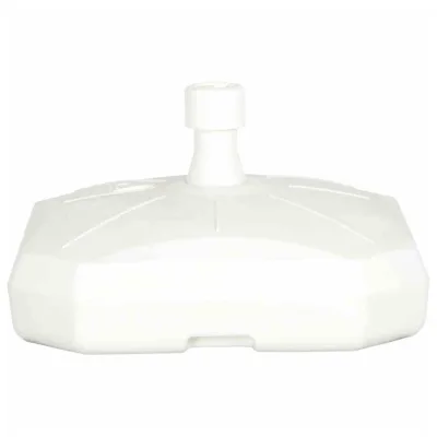 ENNE PLASTICA Schirmständer 50 Liter, befüllbar, mit Rolle, weiß Polyethylen-HD, für