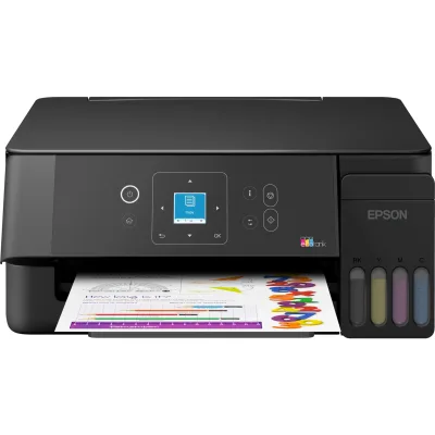 Epson EcoTank ET-2921, Schwarz Multifunktionsdrucker (Tintenstrahldrucker, 3-in-1, Drucker, Scanner, Kopierer, WLAN, USB, AirPrint, Duplex, A4)