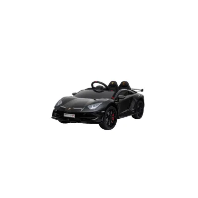 ES-Toys Kinder Elektroauto Lamborghini Aventador SVJ, Kunstledersitz, EVA-Reifen schwarz